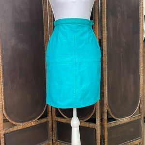 Vintage Avon Fashions Leather High-Waisted Skirt